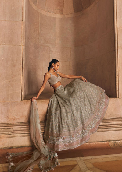 Ice Blue Lehenga  Set