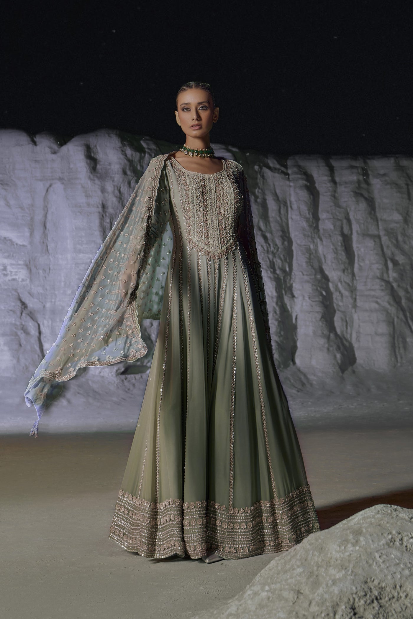 Mint Green Anarkali