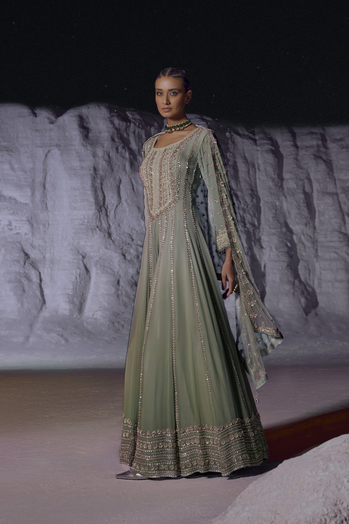 Mint Green Anarkali
