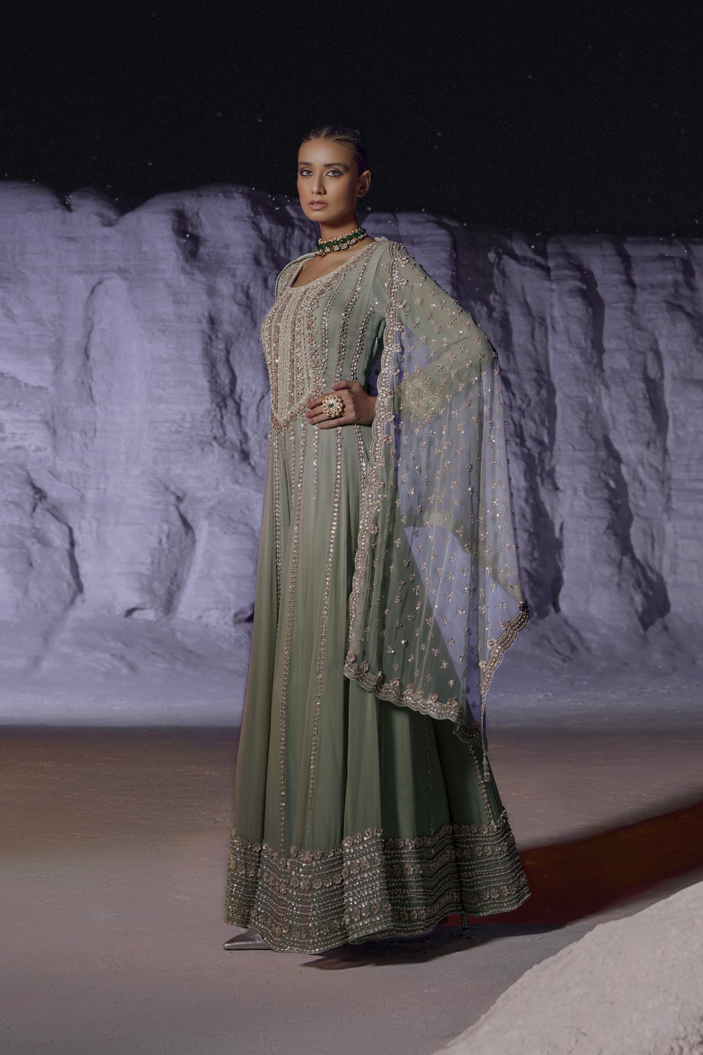 Mint Green Anarkali
