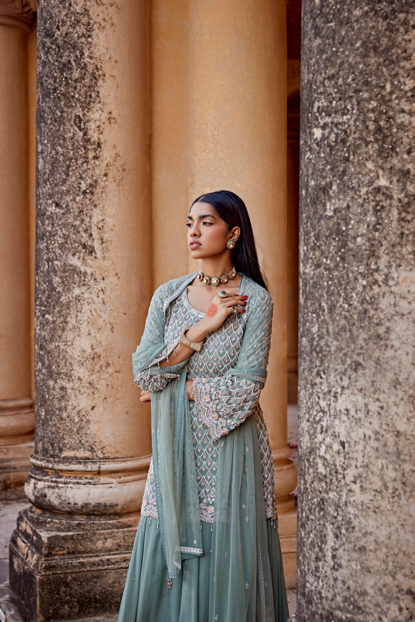 IRISH GREEN KURTA SET