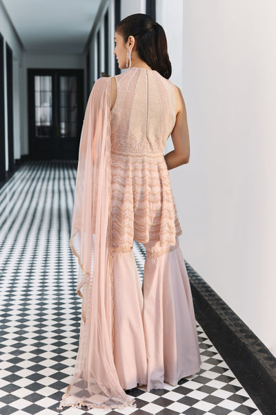 Veiled Rose Peplum Set
