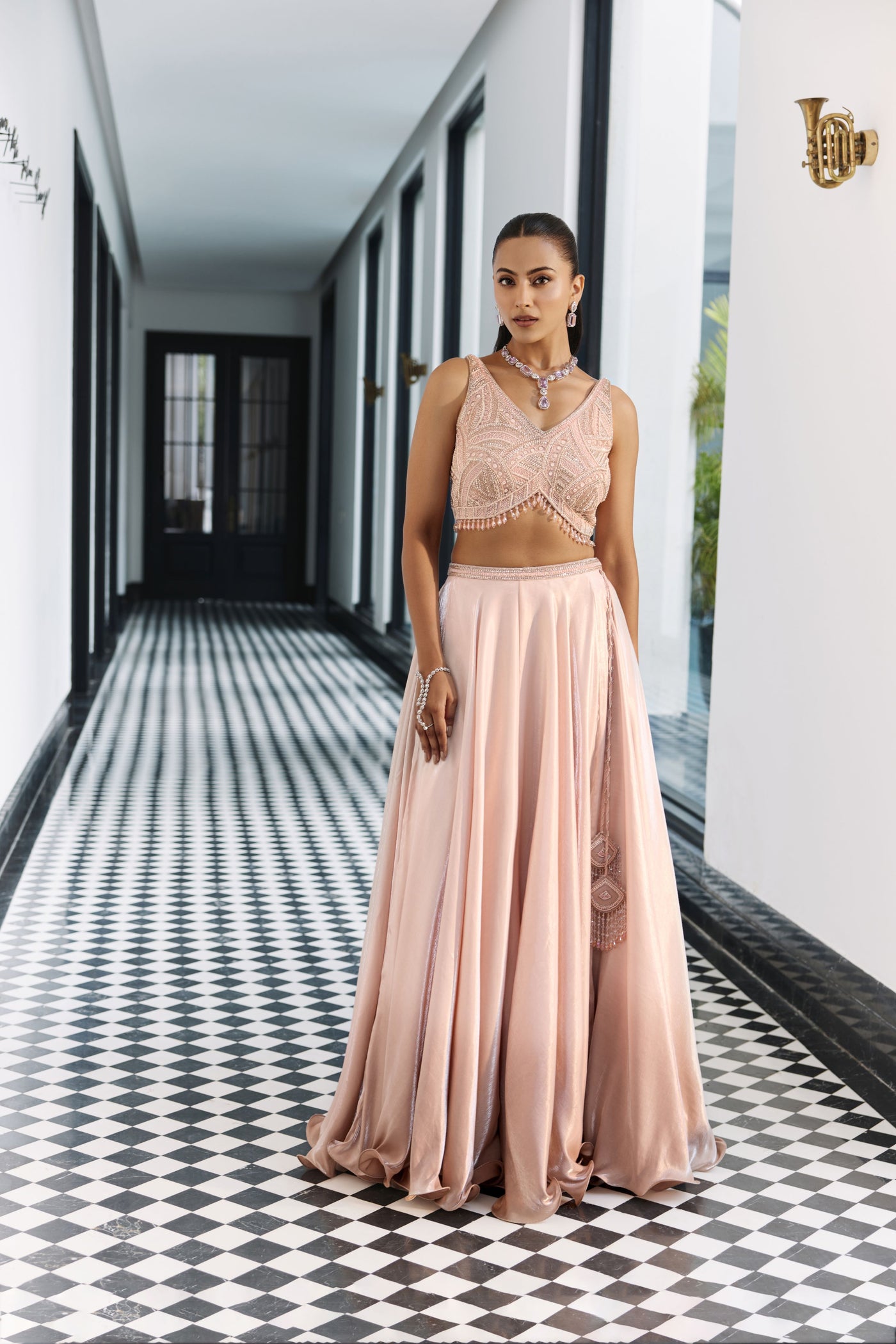 Rosewater Pink Ombre Lehenga Set
