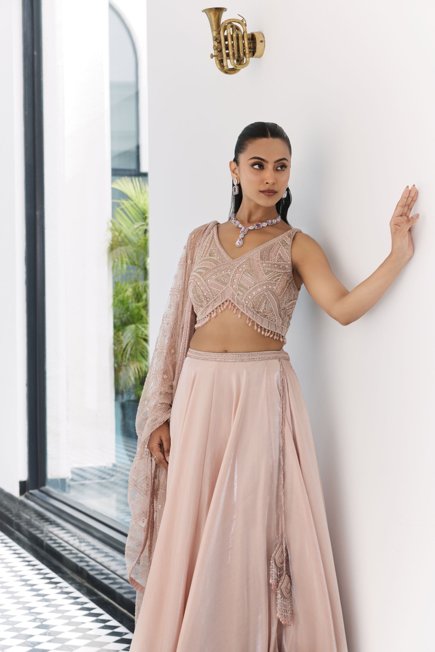 Rosewater Pink Ombre Lehenga Set