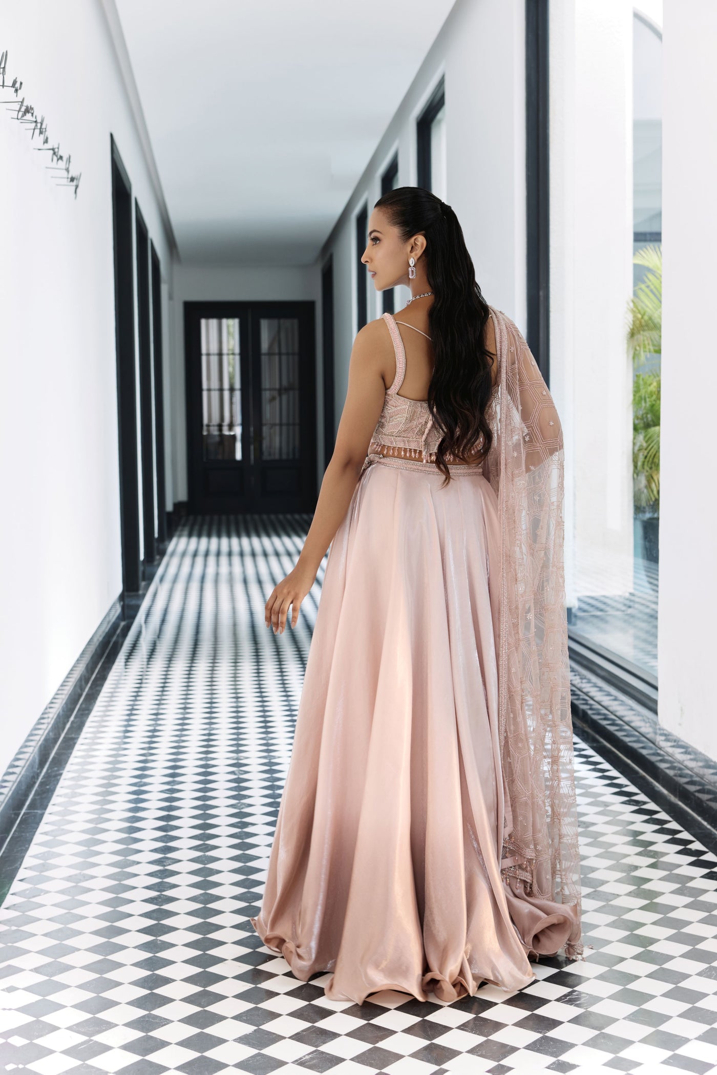 Rosewater Pink Ombre Lehenga Set