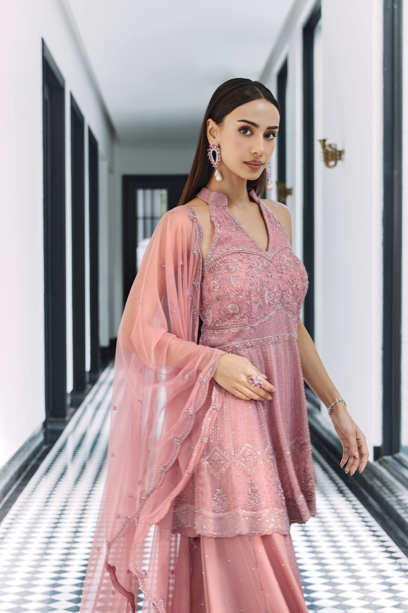 Prism Pink Peplum Set