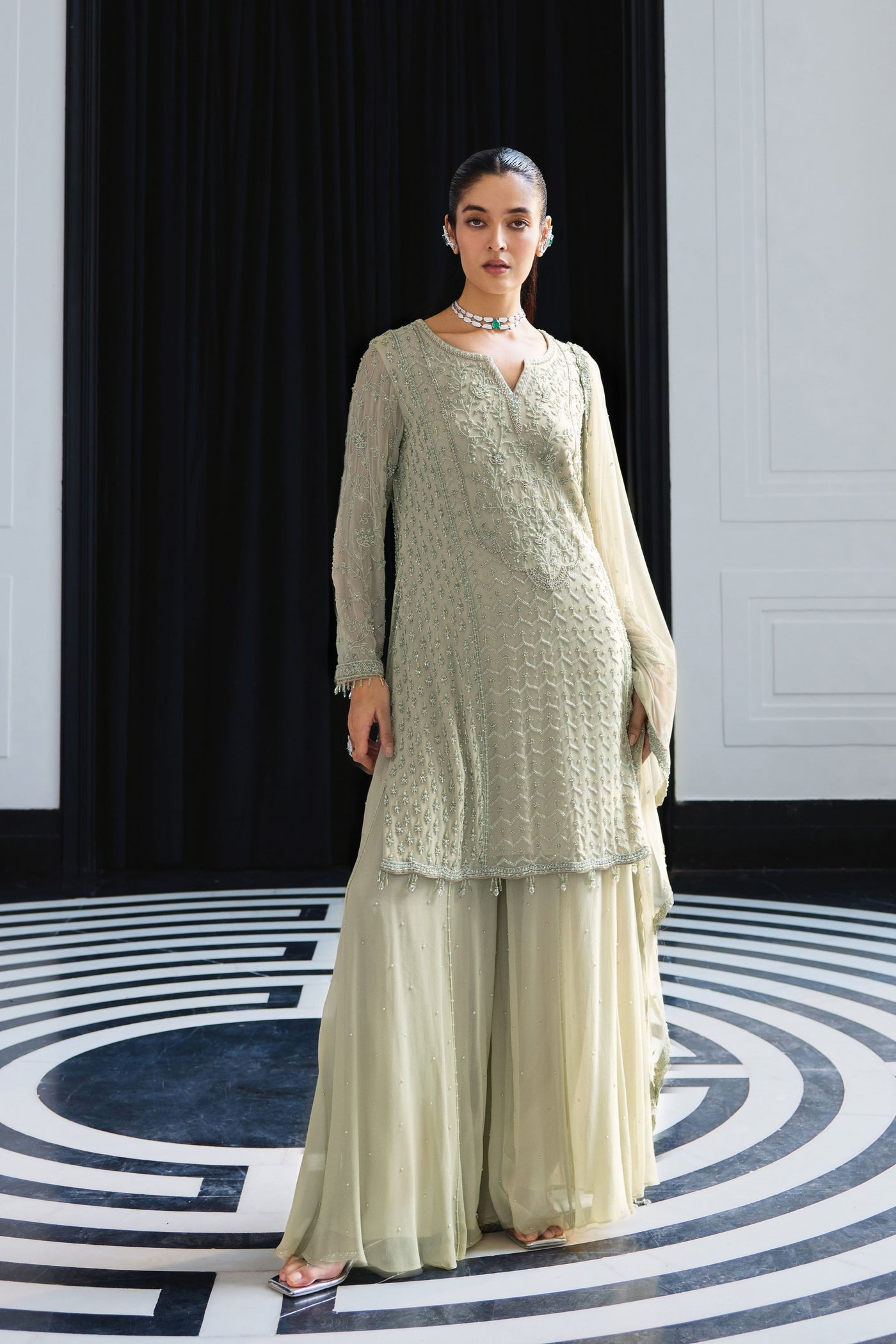 Pale Green Kurta Set
