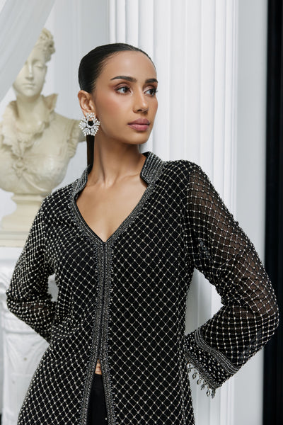 Jet Black Kurta Set