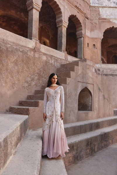 Ivory Embellished Kurta Set