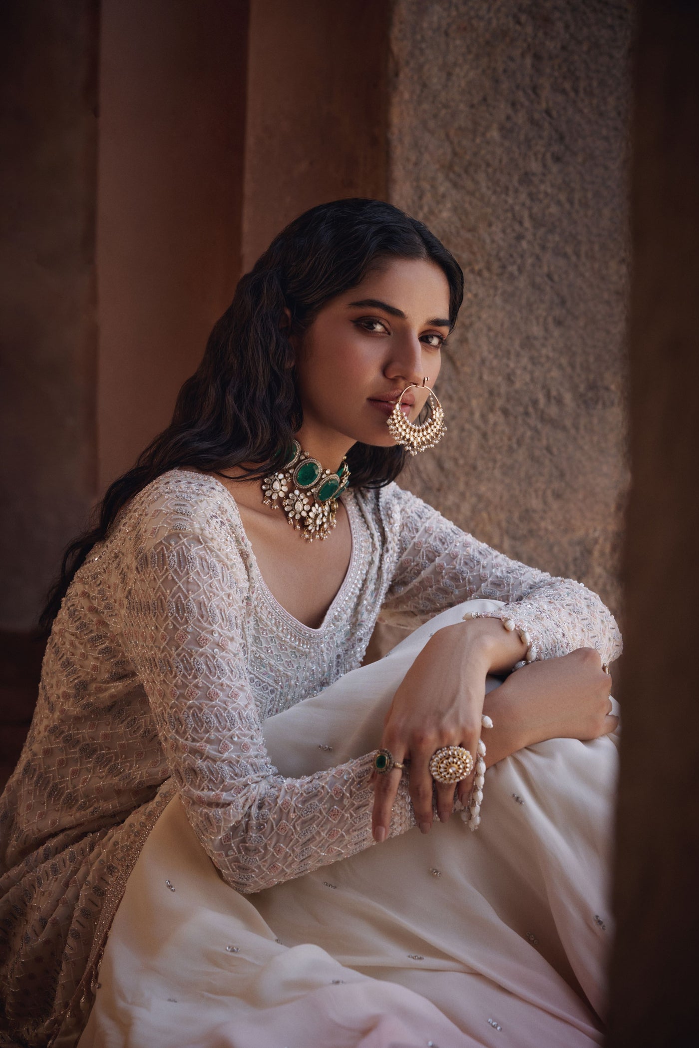IVORY SHORT KURTA SET