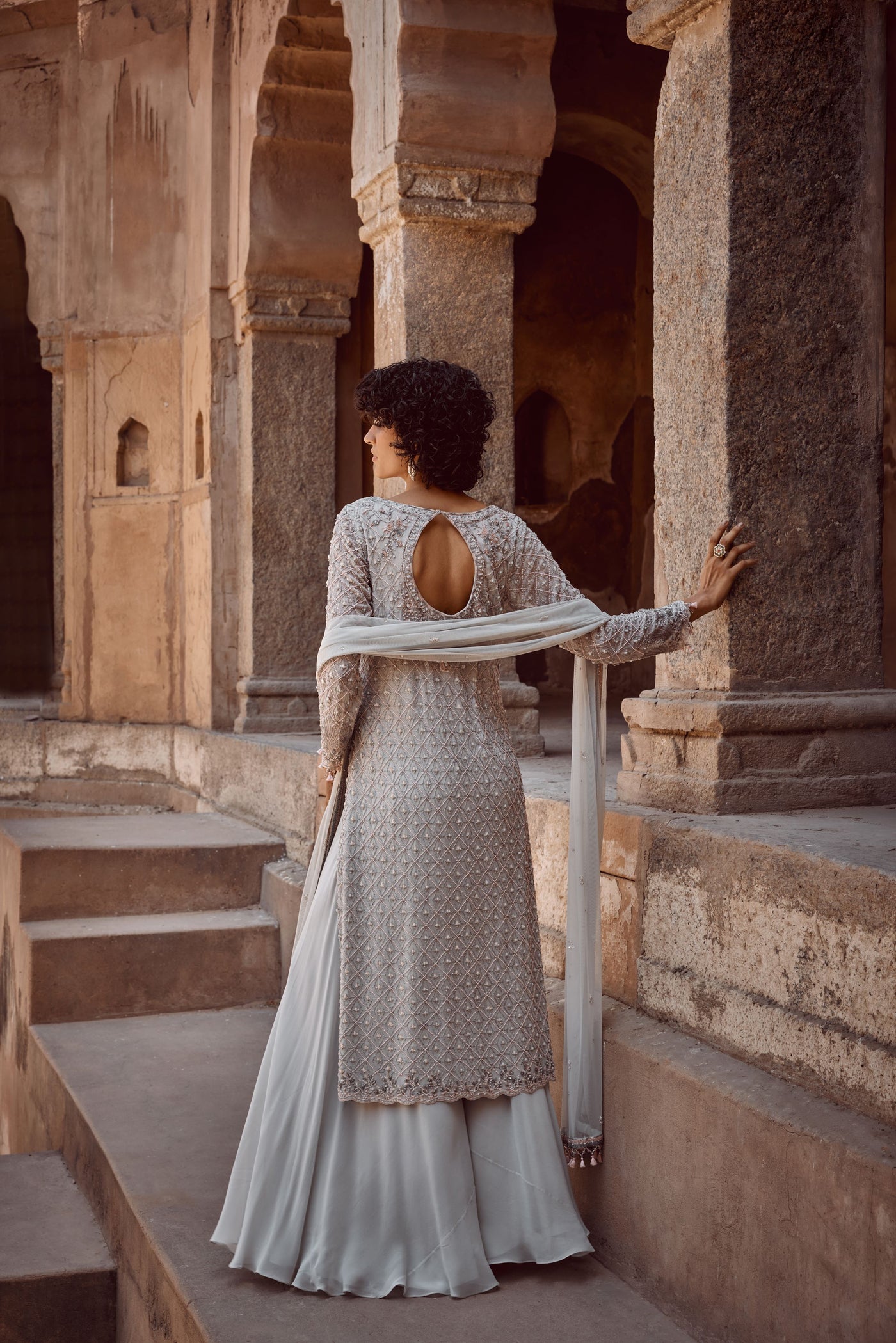 Ice Blue Kurta Set
