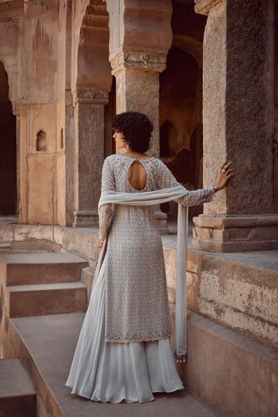 Ice Blue Kurta Set