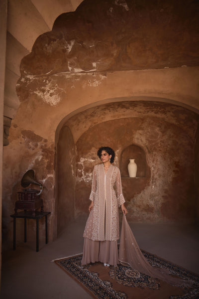 Mud Peach Kurta Set