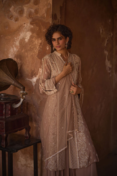 Mud Peach Kurta Set