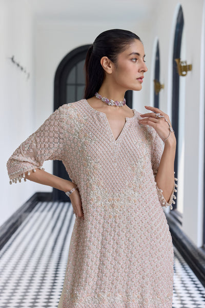 Smoke Ivory Kurta Set