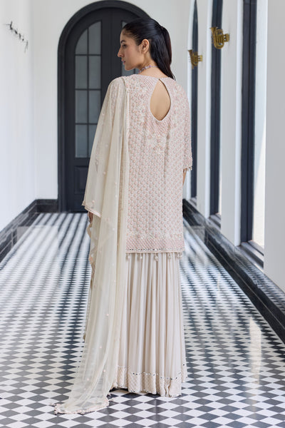 Smoke Ivory Kurta Set