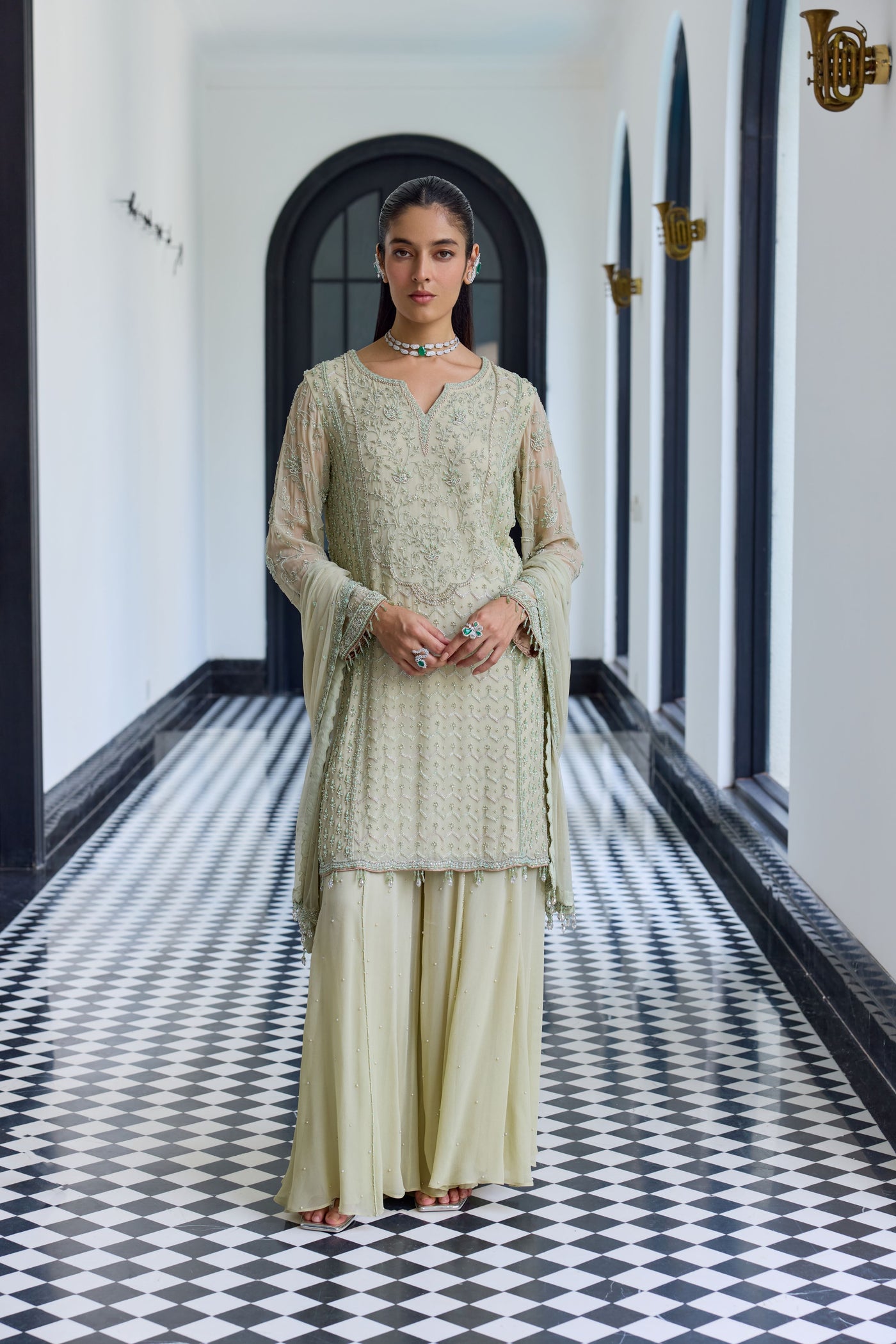 Pale Green Kurta Set
