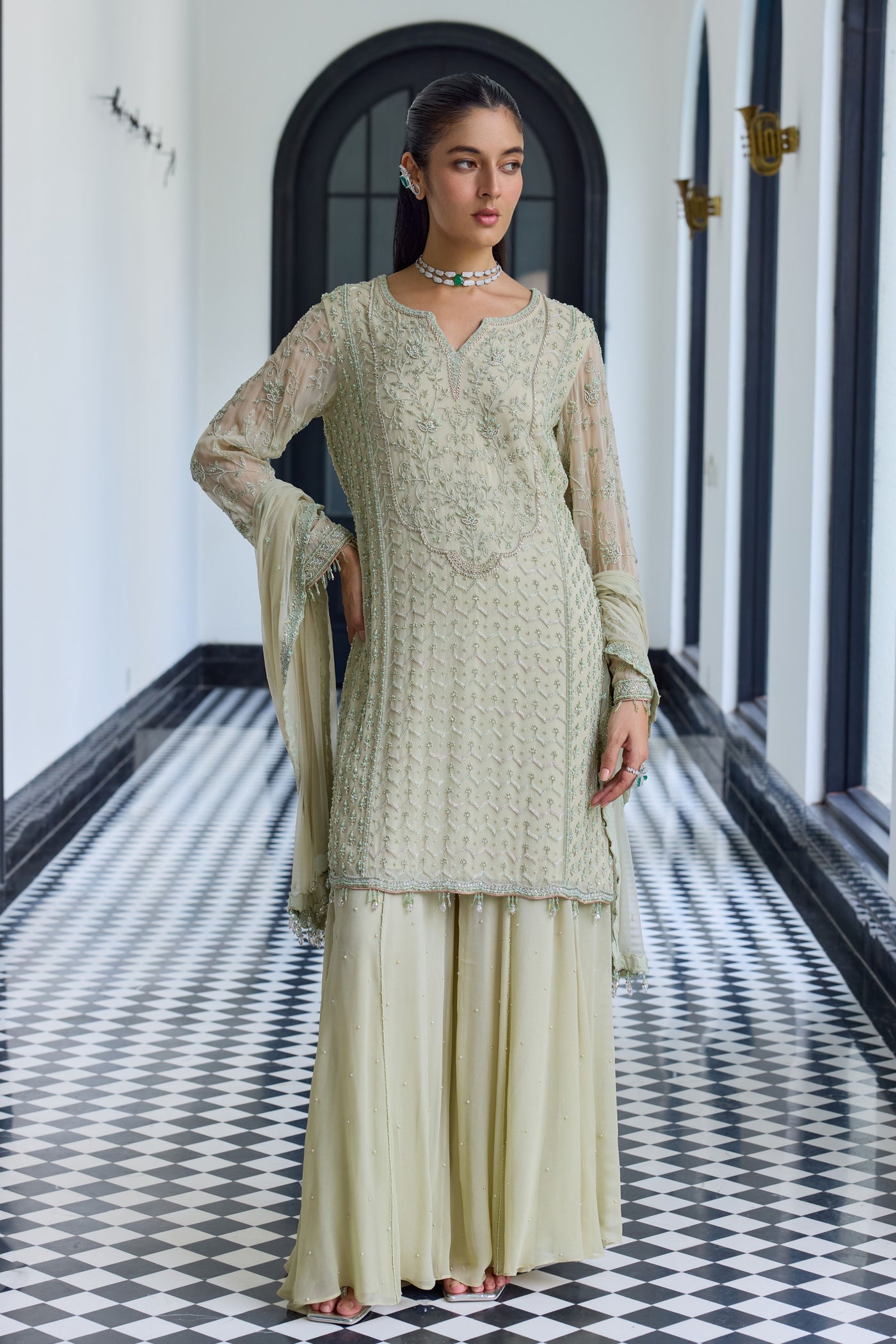 Pale Green Kurta Set