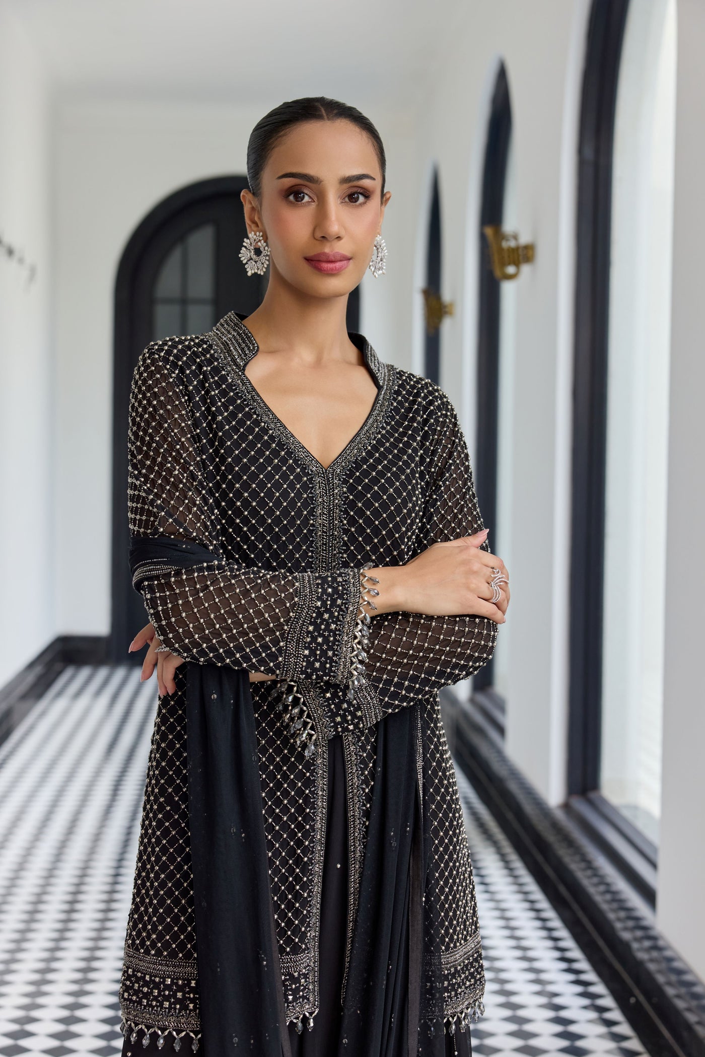 Jet Black Kurta Set