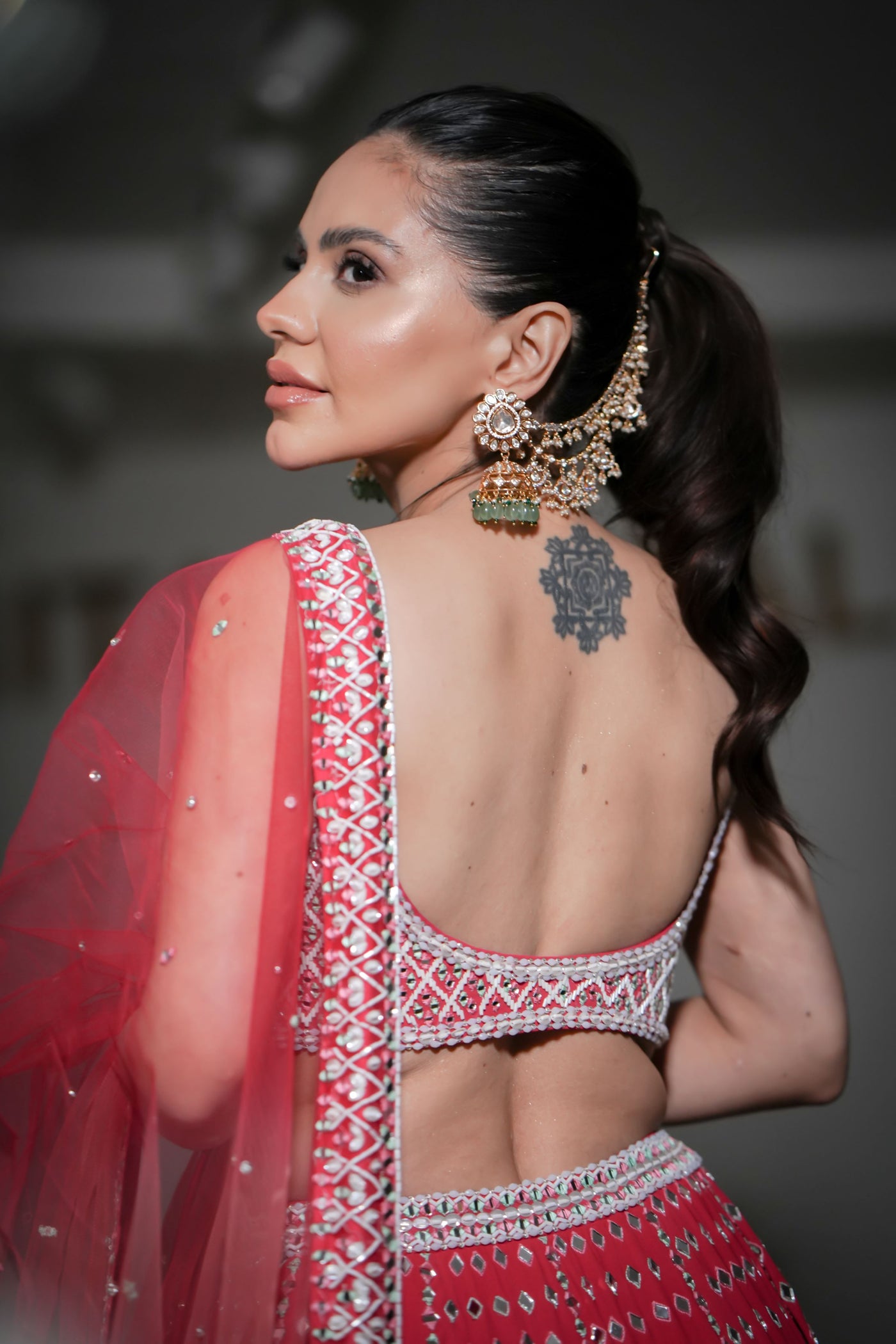 Kavita Arora in our Fuchsia pink Lehenga Set