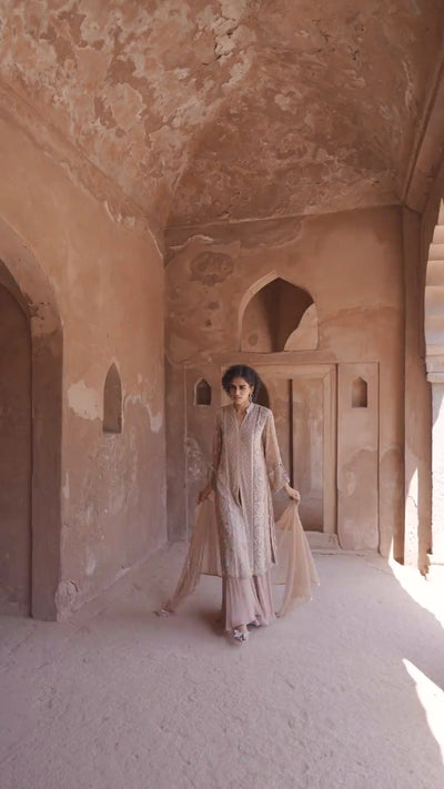Mud Peach Kurta Set