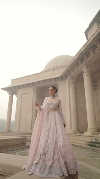 Pink Marshmallow Lehenga Set