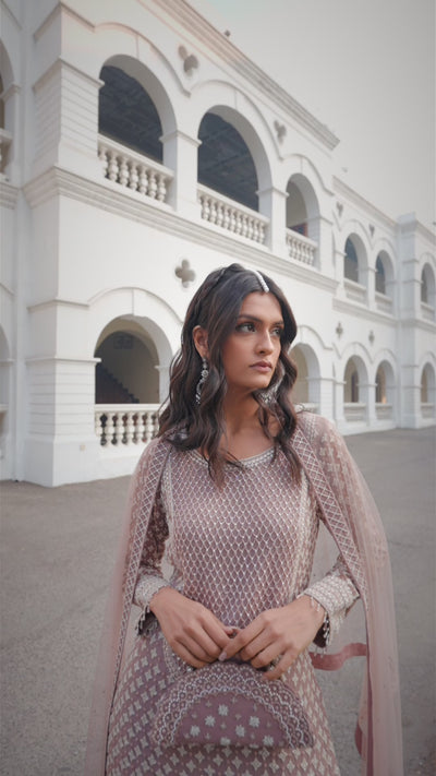Rose Dust Short Kurta Set