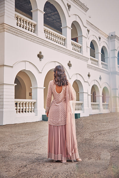 Rose Dust Short Kurta Set