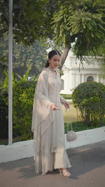 Light Gray Kurta Set