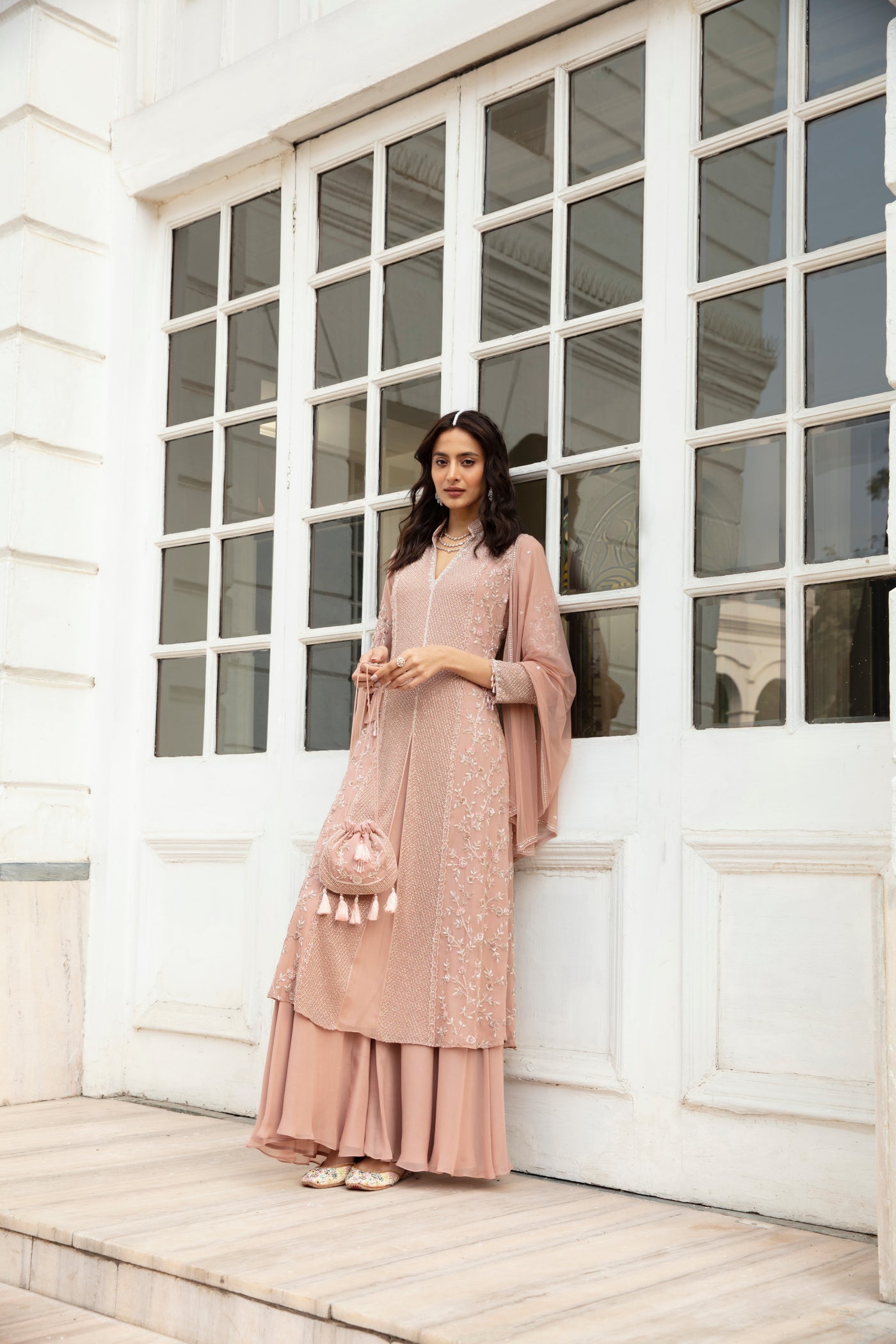 Dusty Pink Kurta Set