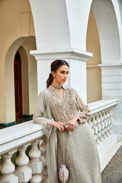 Light Gray Kurta Set