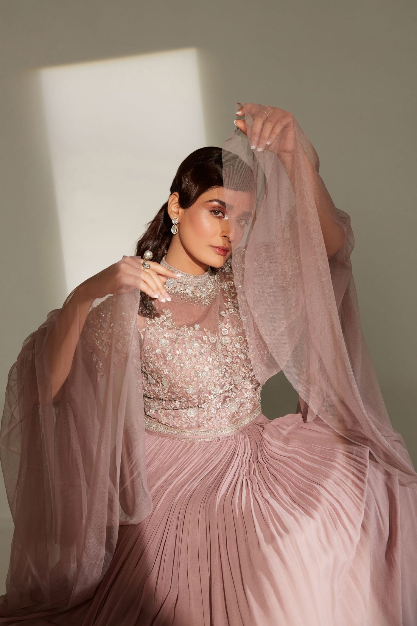Dusky Rosewood Choker Gown