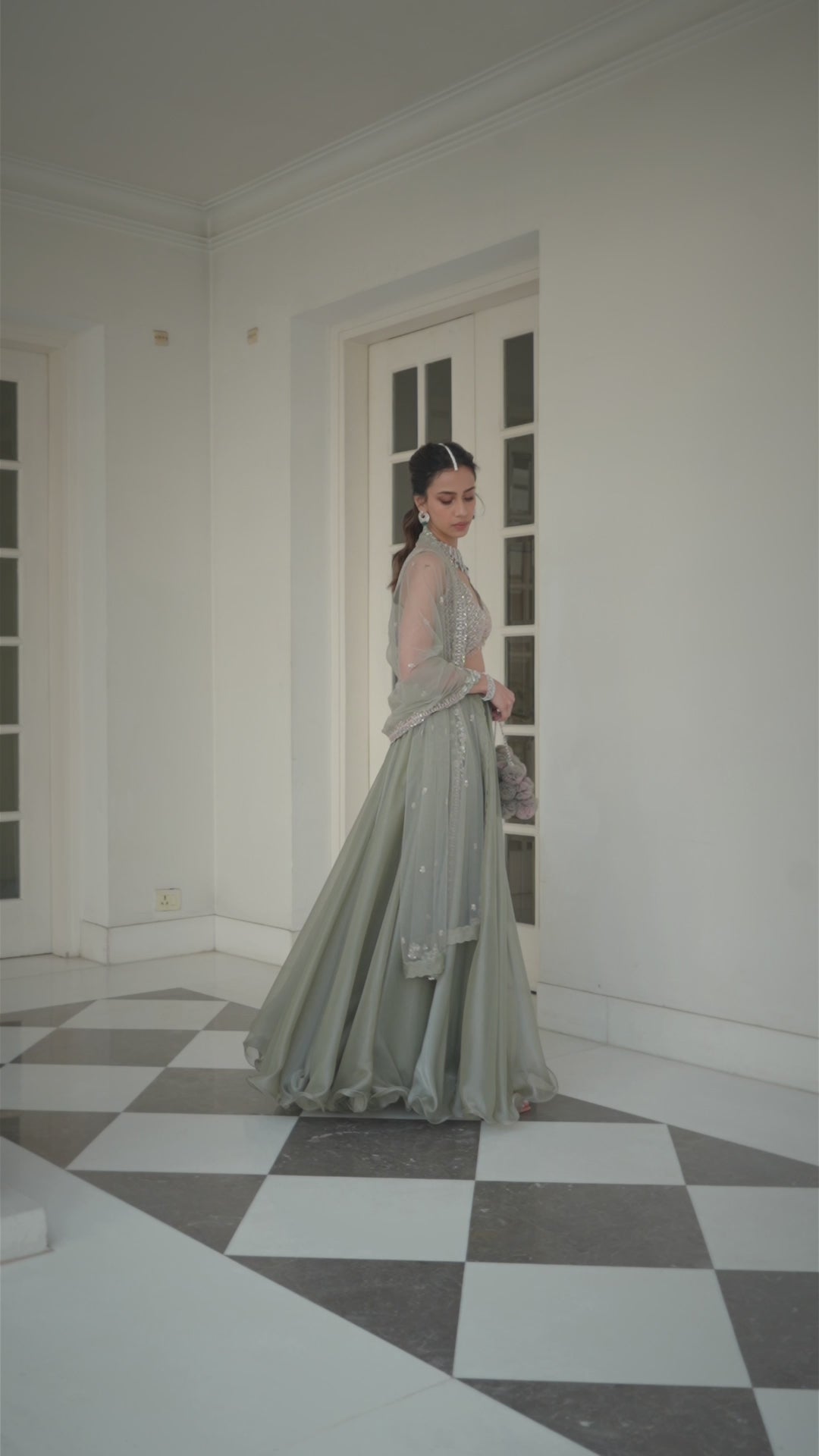 Ethereal Green Lehenga Set – amitabhmalhotra